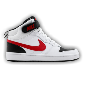 Nike Court Borough Mid 2 GS 'White University Red'