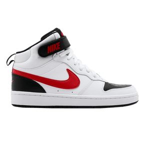 Nike Court Borough Mid 2 GS 'White University Red'