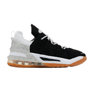 Nike LeBron 18 GS 'Black White Gum'