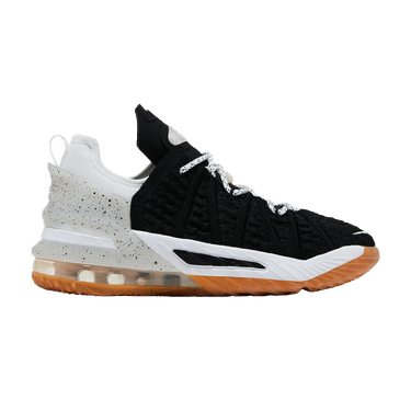 Nike LeBron 18 GS 'Black White Gum'