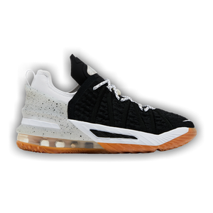 Nike LeBron 18 GS 'Black White Gum'