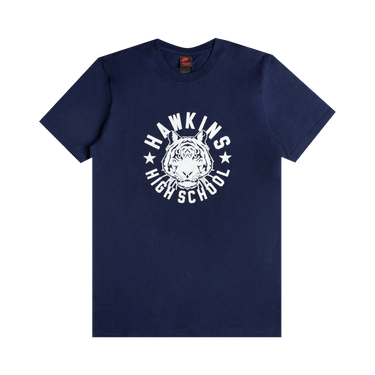 Nike x Stranger Things Hawkins High Tee 'College Navy/Sail'