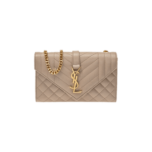 Saint Laurent Small Envelope Chain Bag 'Dark Beige'