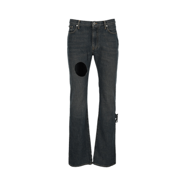 Off-White Hand Off Pocket Jos Skinny Stack Jeans 'Indigo Blue/White'