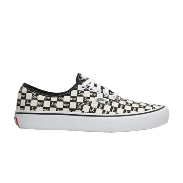 Vans Supreme x Authentic Pro 'Checkered Black'