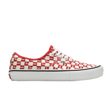 Supreme x Vans Authentic Pro 'Checkered Red'