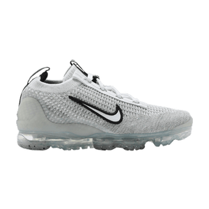 Nike Air VaporMax 2021 Flyknit GS 'White Metallic Silver'