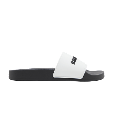 Balenciaga Wmns Pool Slides 'White Black'