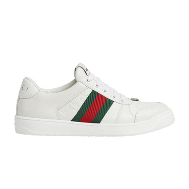 Gucci Wmns Screener 'GG Embossed - White Green Red'
