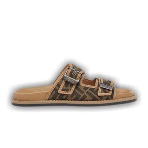 Fendi Feel Sandal 'FF Jacquard - Brown'