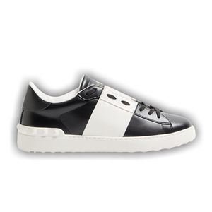Valentino Garavani Calfskin Open Sneaker 'Black White'