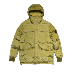 Stone Island Nylon Badge Logo Down Jacket 'Dark Beige'