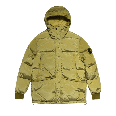 Stone Island Nylon Badge Logo Down Jacket 'Dark Beige'