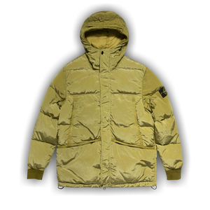 Stone Island Nylon Badge Logo Down Jacket 'Dark Beige'