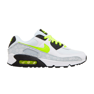 Nike Air Max 90 'Reflective Logo - White Volt'