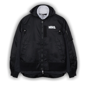Nike x Sacai Layered Bomber Jacket 'Black'