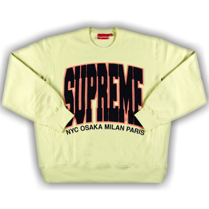 Supreme Cities Arc Crewneck 'Pale Lime'