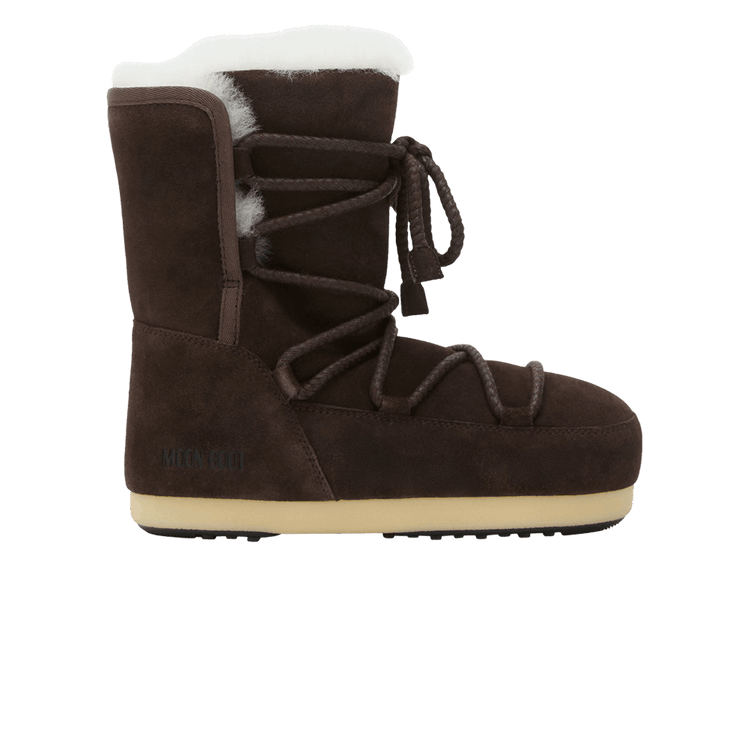 Moon Boot Evx Suede Shearling Boot 'Dark Brown' 80D1470050 M010