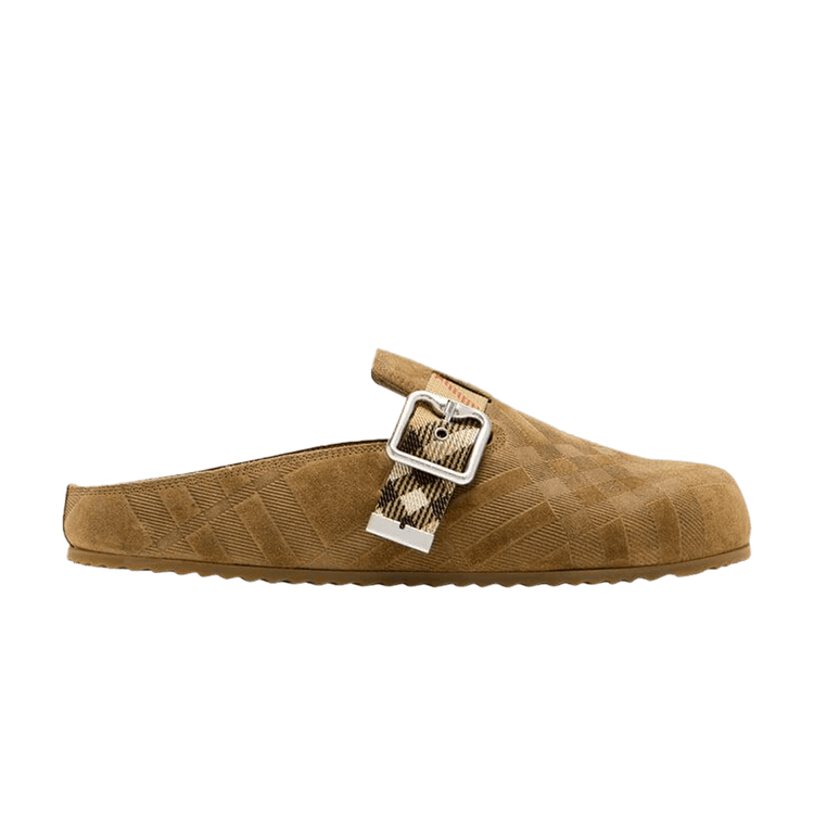 Burberry Wmns Check Urchin Clog 'Jute' 8113393