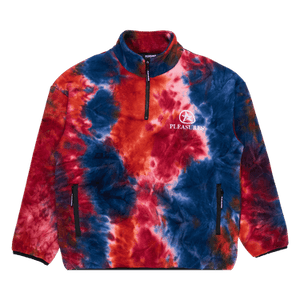 Pleasures Caffeine Polar Fleece Quarter Zip 'Orange'