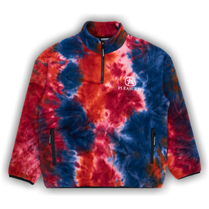 Pleasures Caffeine Polar Fleece Quarter Zip 'Orange'