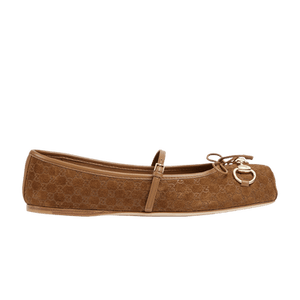 Gucci Wmns Horsebit Ballet Flat 'Brown'