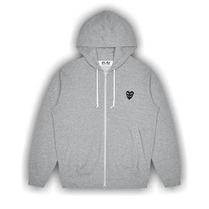 Comme des Garçons PLAY Stacked Heart Hooded Sweatshirt 'Grey'