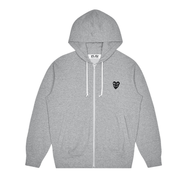 Comme des Garçons PLAY Stacked Heart Hooded Sweatshirt 'Grey'