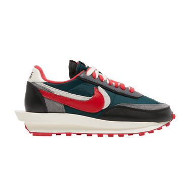 sacai x Undercover x Nike LDWaffle 'Midnight Spruce University Red'