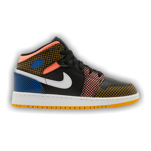 Air Jordan 1 Mid MMD GS 'Multi Grid'