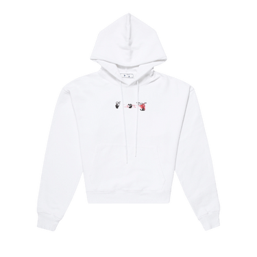 Off-White Acrylic Arrow Over Hoodie 'White/Fuchsia'