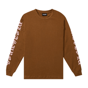 Pleasures Old E Heavyweight Long-Sleeve 'Brown'
