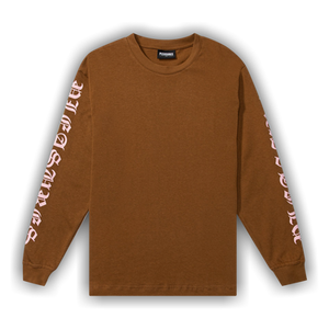 Pleasures Old E Heavyweight Long-Sleeve 'Brown'