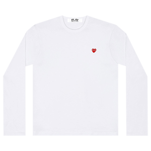 Comme des Garçons PLAY Small Heart Long-Sleeve T-Shirt 'White'