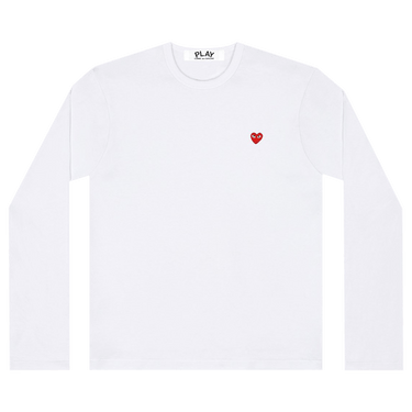 Comme des Garçons PLAY Small Heart Long-Sleeve T-Shirt 'White'