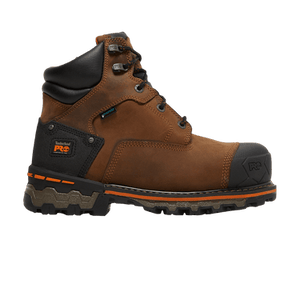 Timberland Boondock 6 Inch Composite Toe Waterproof Work Boot 'Brown Oiled Distressed'