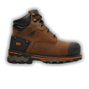 Timberland Boondock 6 Inch Composite Toe Waterproof Work Boot 'Brown Oiled Distressed'