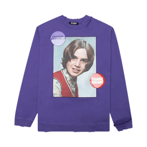 Raf Simons Girl In Red Destroyed Sweater 'Purple'