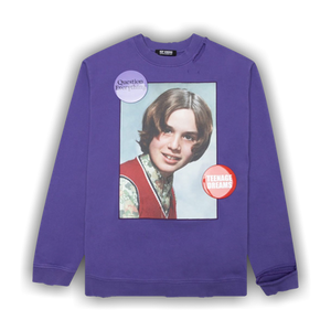 Raf Simons Girl In Red Destroyed Sweater 'Purple'