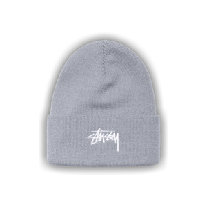 Stussy Stock Cuff Beanie 'Grey Heather'