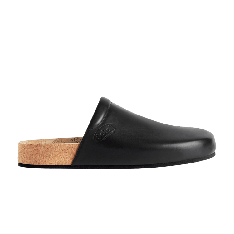Scholl x Balenciaga Mule Flat 'Black' 827677 WB2U0 1000