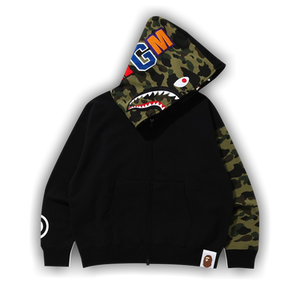 BAPE Giant Shark Full Zip Hoodie 'Black'