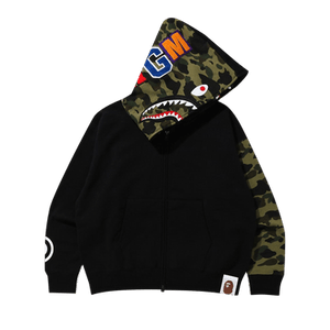 BAPE Giant Shark Full Zip Hoodie 'Black'
