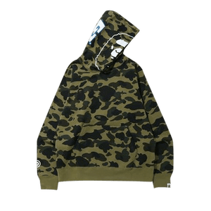 BAPE 1st Camo 2nd Ape Pullover Hoodie 'Green'