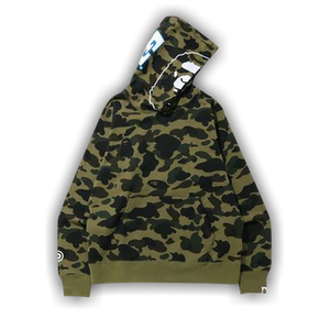 BAPE 1st Camo 2nd Ape Pullover Hoodie 'Green'