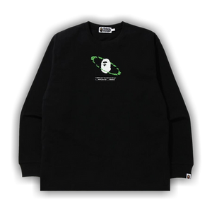 BAPE Universe Ape Loose Fit Long-Sleeve Tee 'Black'