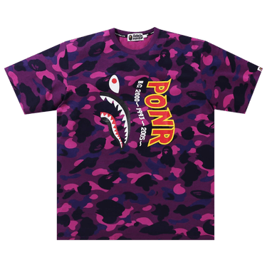 BAPE Color Camo Shark Wide Tee 'Purple'