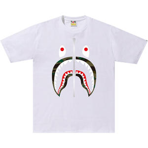 BAPE 1st Camo Shark Tee 'White/Green'