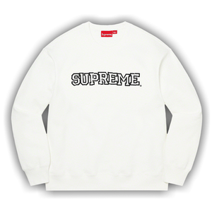 Supreme Shattered Logo Crewneck 'White'