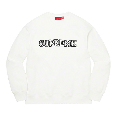 Supreme Shattered Logo Crewneck 'White'